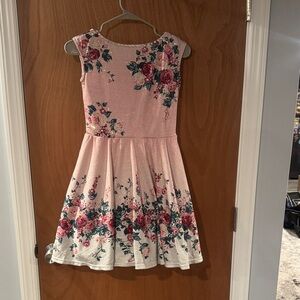 Floral Pink XLC Kids Dance Dress
